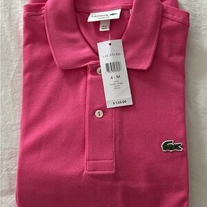 Lacoste Kids Polo in Vibrant Pink